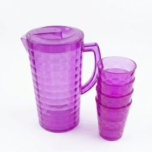 water jug with cup set/ 2.5 ltr/ 4 cups